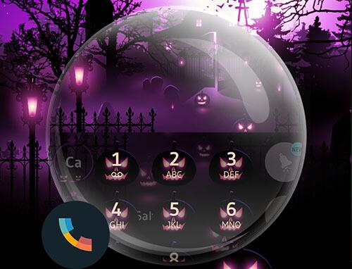اسکرین شات 6 برنامه Theme Dialer Halloween Pink