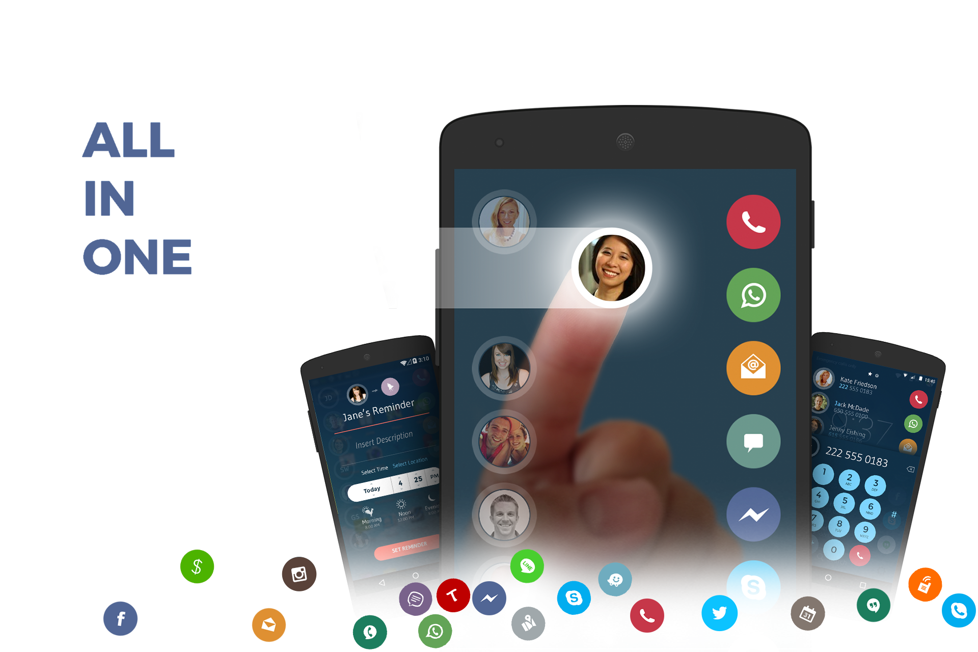 اسکرین شات 1 برنامه Phone Dialer & Contacts: drupe