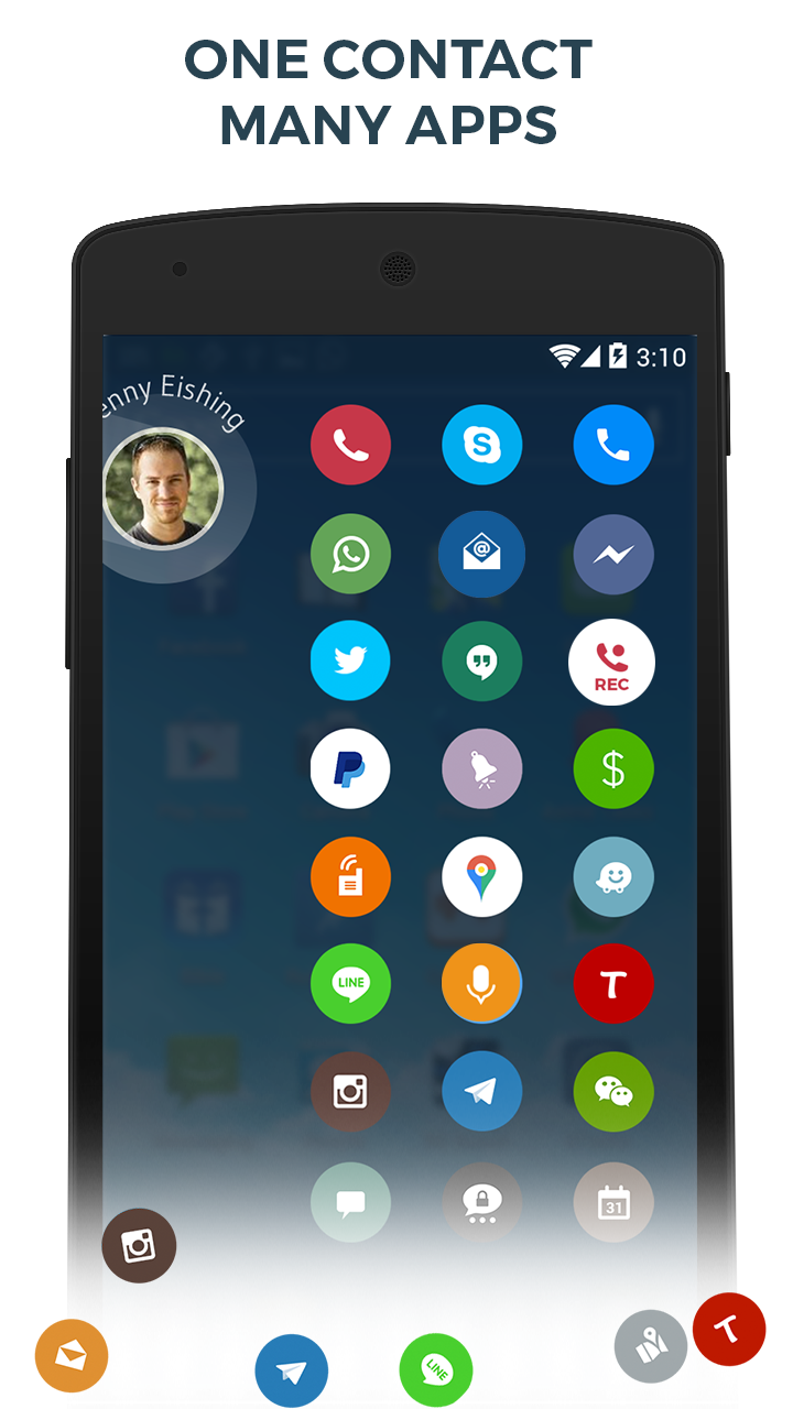 اسکرین شات 6 برنامه Phone Dialer & Contacts: drupe