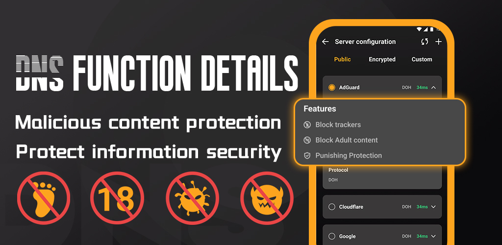 اسکرین شات 4 برنامه DNS Changer-Internet optimizer