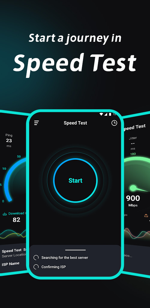 اسکرین شات 1 برنامه Speed Test-Test internet speed
