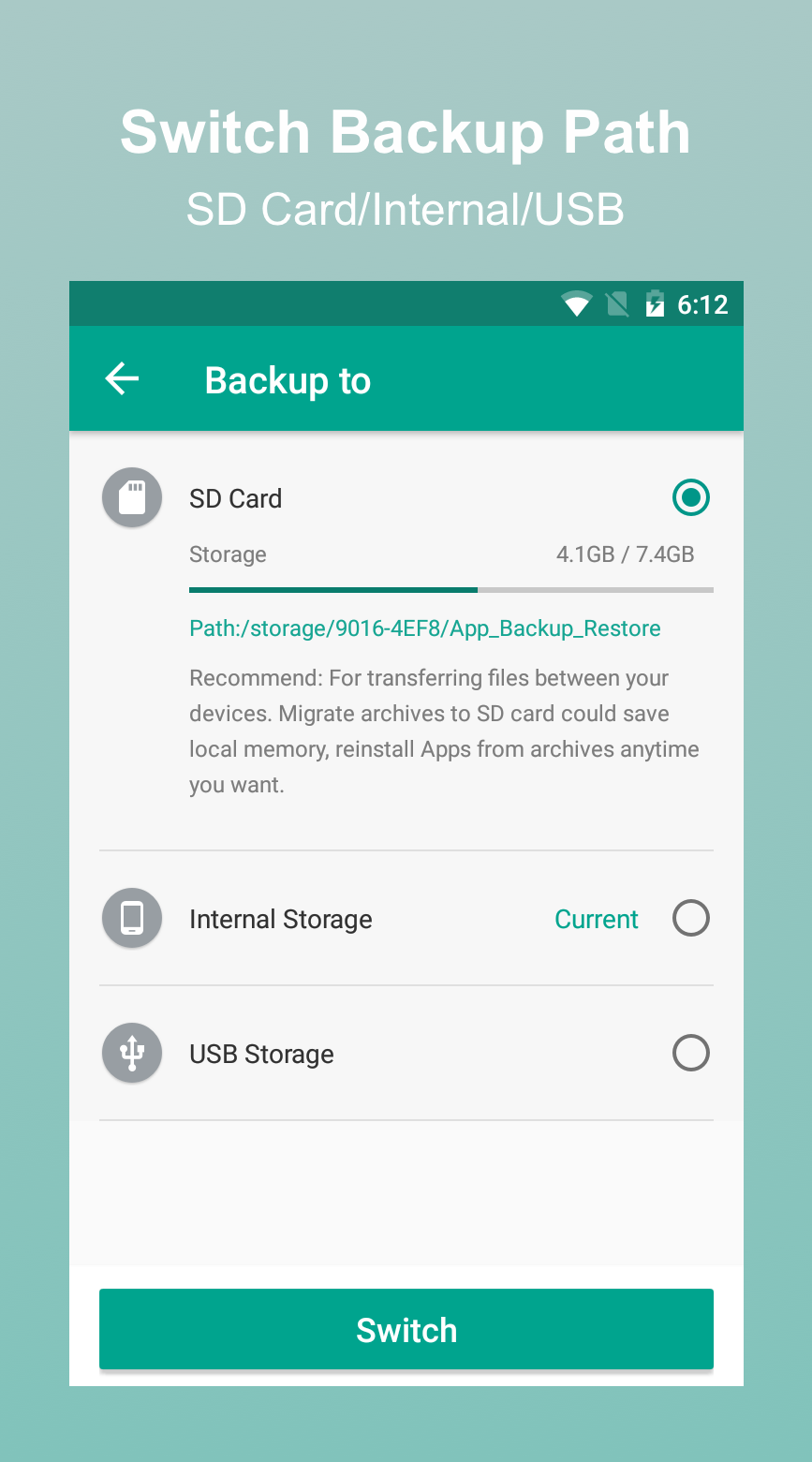 اسکرین شات 5 برنامه Backup & Restore