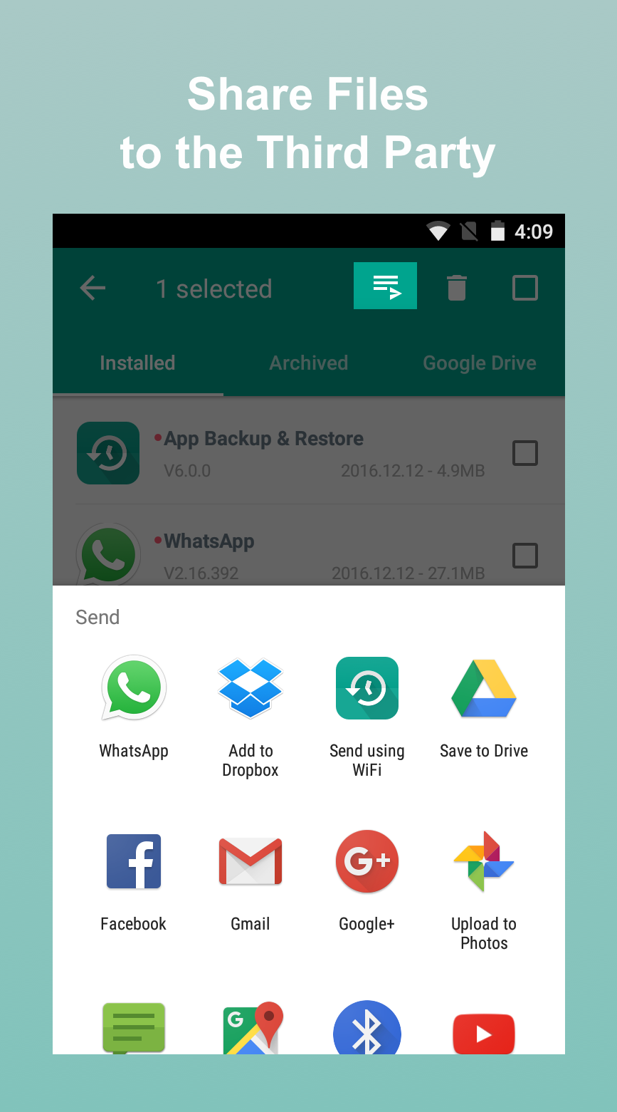 اسکرین شات 6 برنامه Backup & Restore