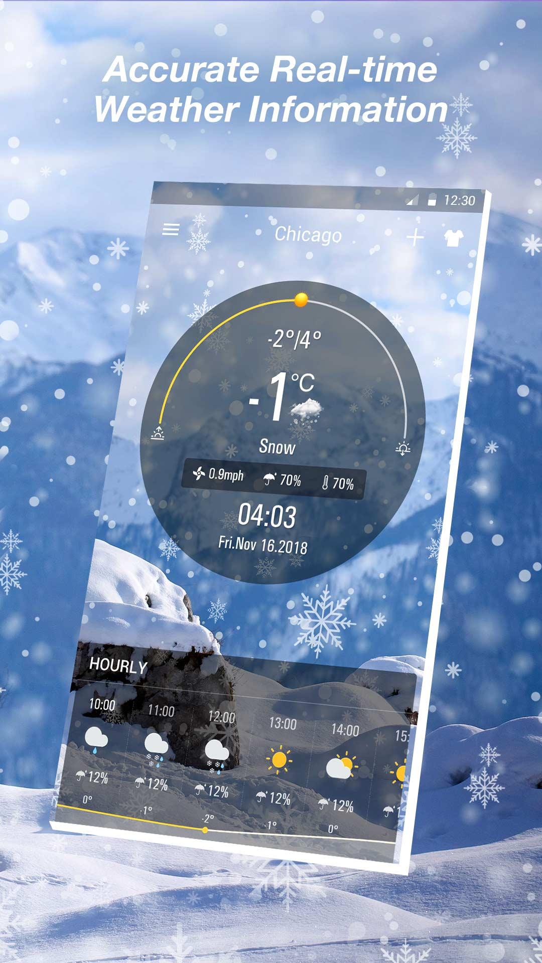 اسکرین شات 2 برنامه Live Weather Forecast App