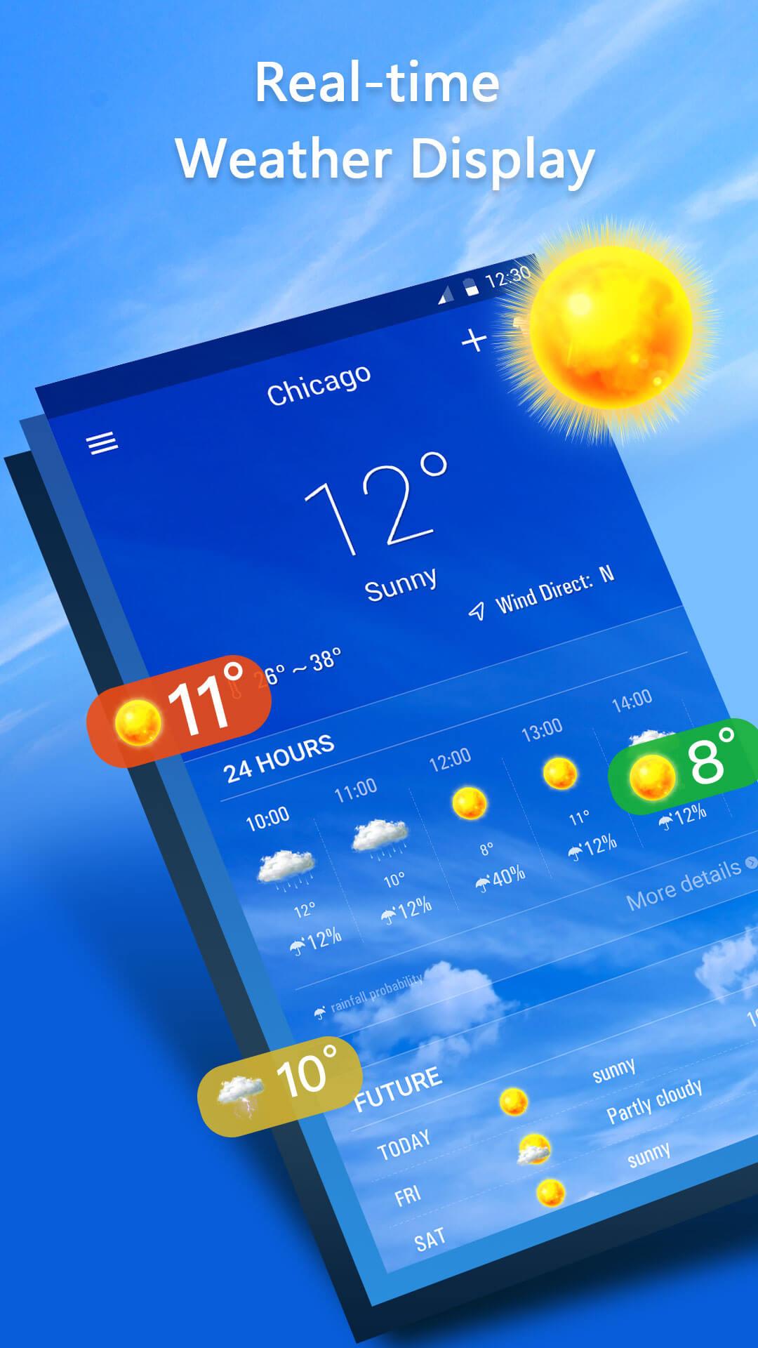 اسکرین شات 2 برنامه Weather Forecast App