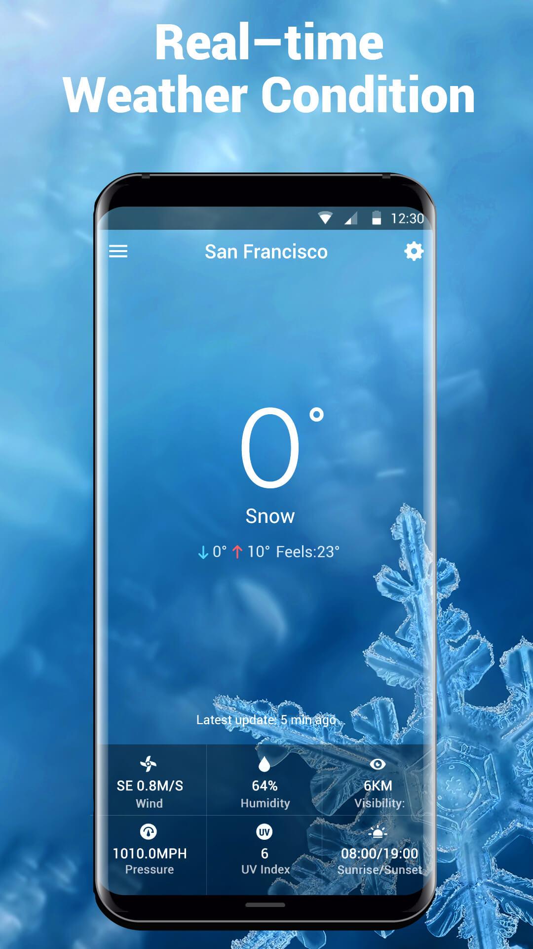 اسکرین شات 3 برنامه Local Weather Widget&Forecast