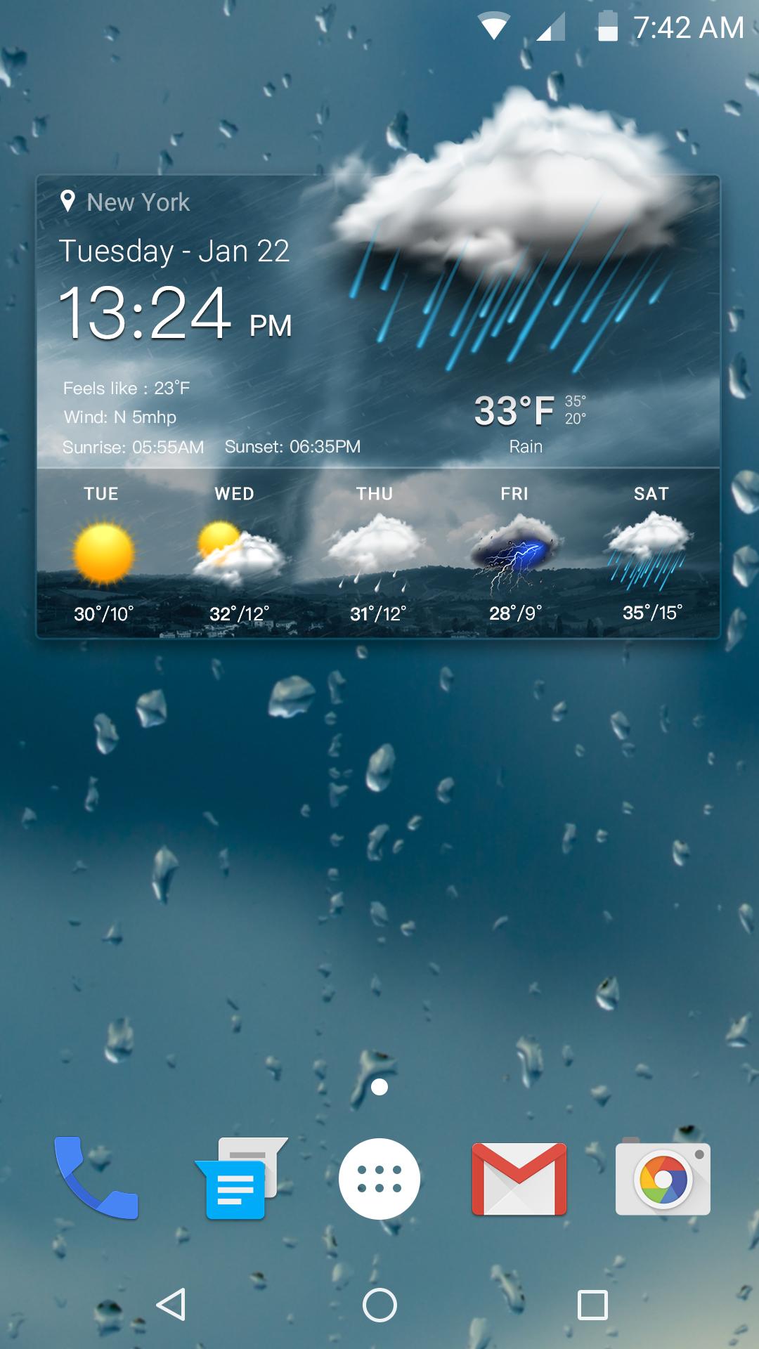 اسکرین شات 2 برنامه Live Weather&Local Weather