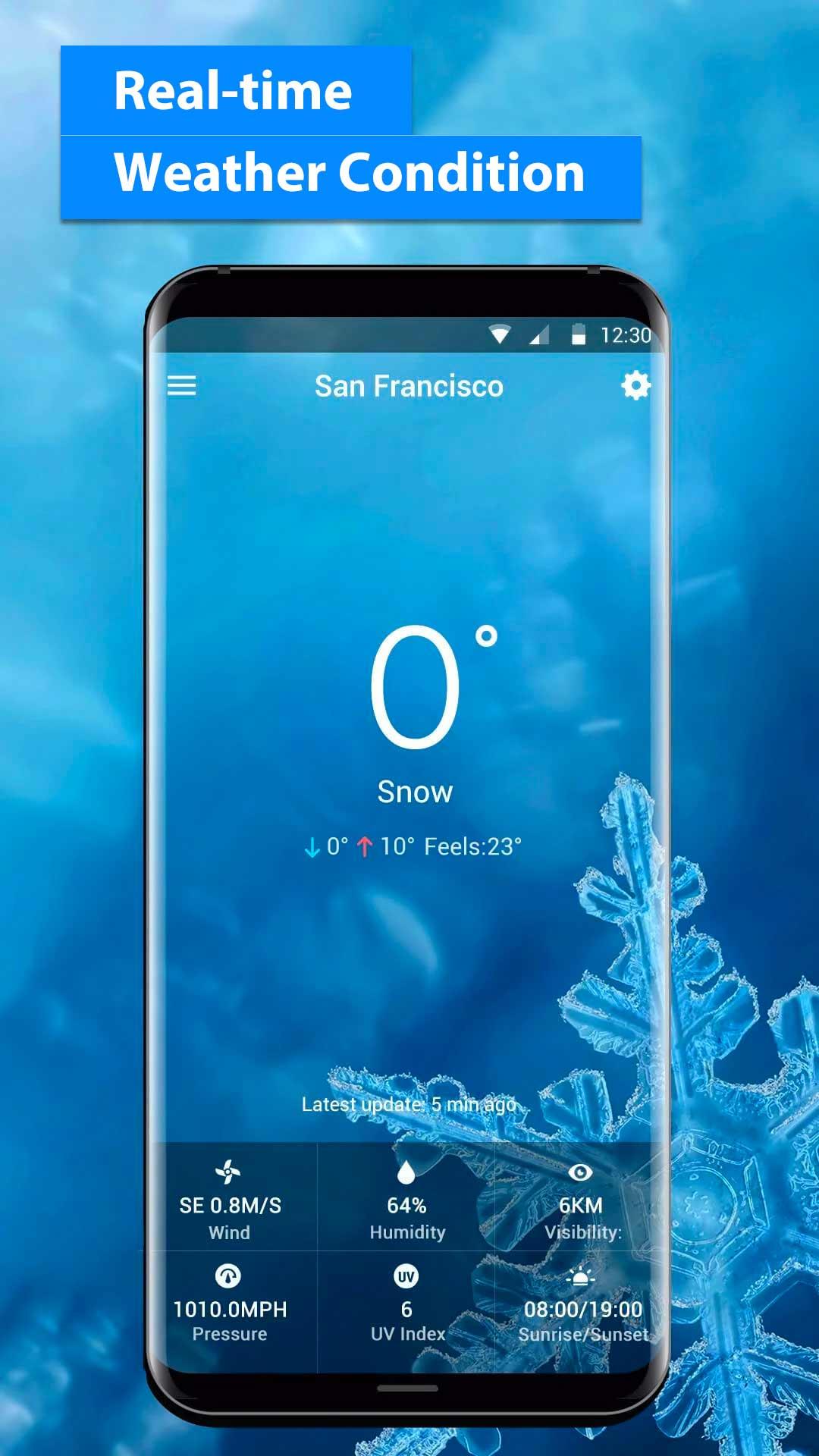 اسکرین شات 4 برنامه live weather widget accurate
