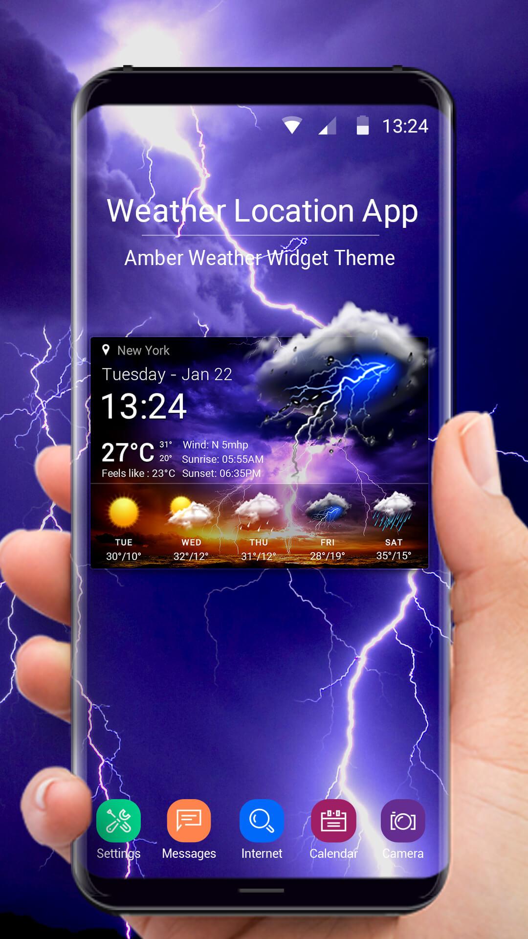 اسکرین شات 1 برنامه Live Local Weather Forecast