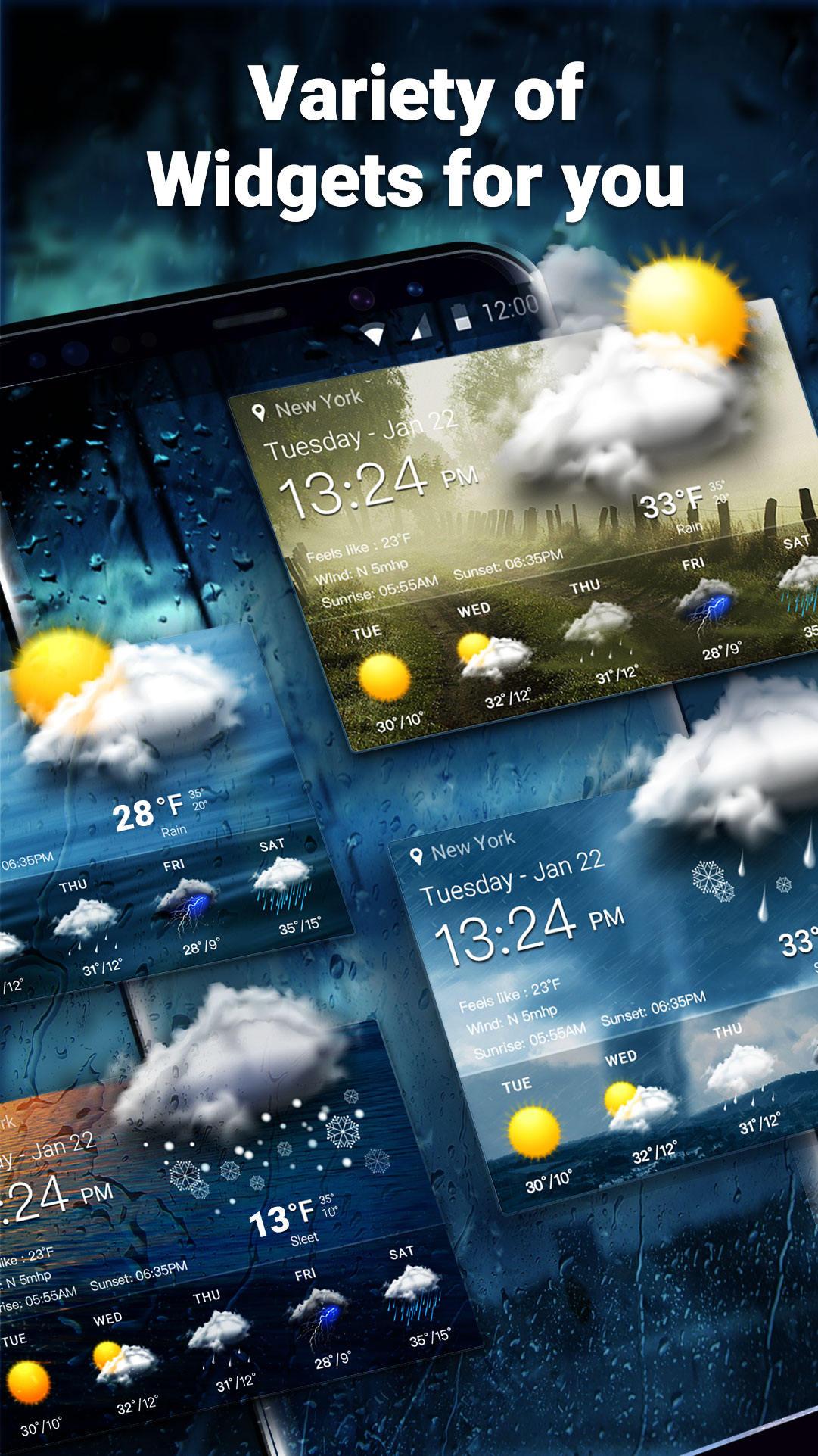 اسکرین شات 5 برنامه Live Local Weather Forecast