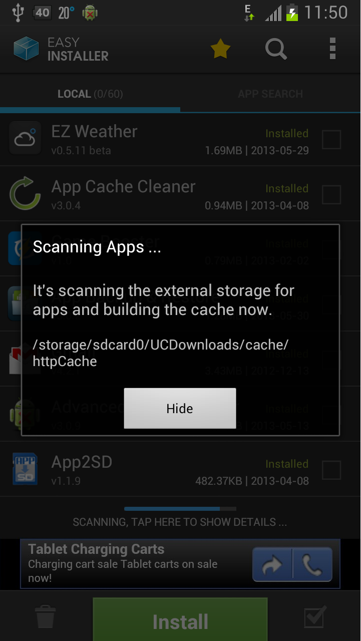 اسکرین شات 3 برنامه Easy Installer - Apps On SD