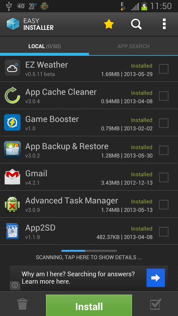 اسکرین شات 2 برنامه Easy Installer - Apps On SD