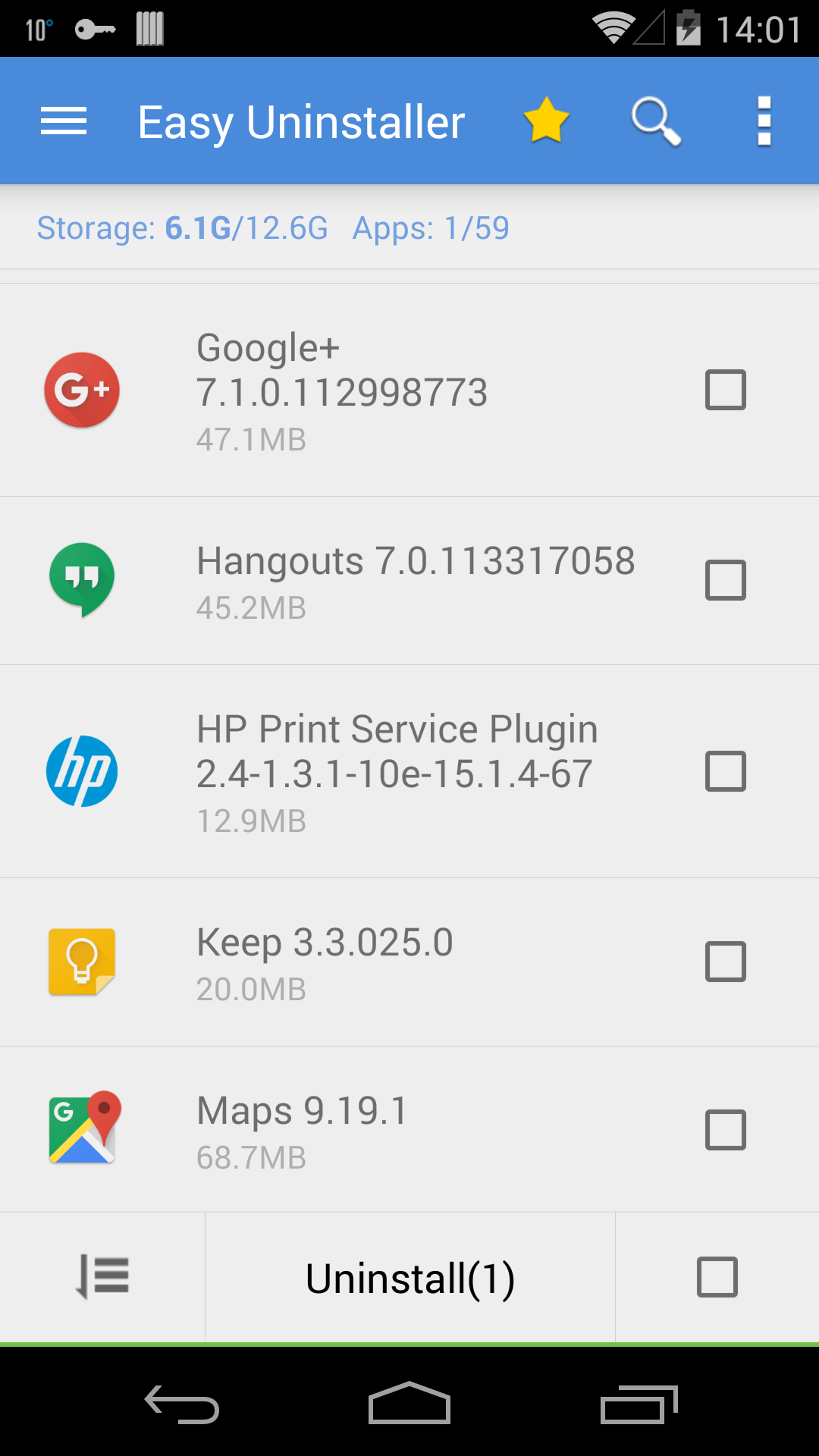 اسکرین شات 1 برنامه Easy Uninstaller App Uninstall
