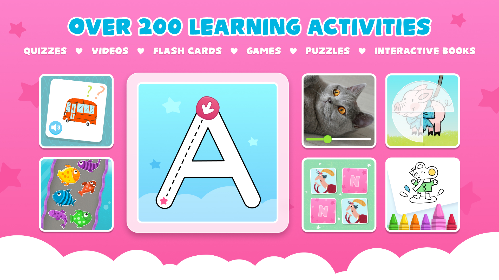 اسکرین شات 2 برنامه Learn Like Nastya: Kids Games