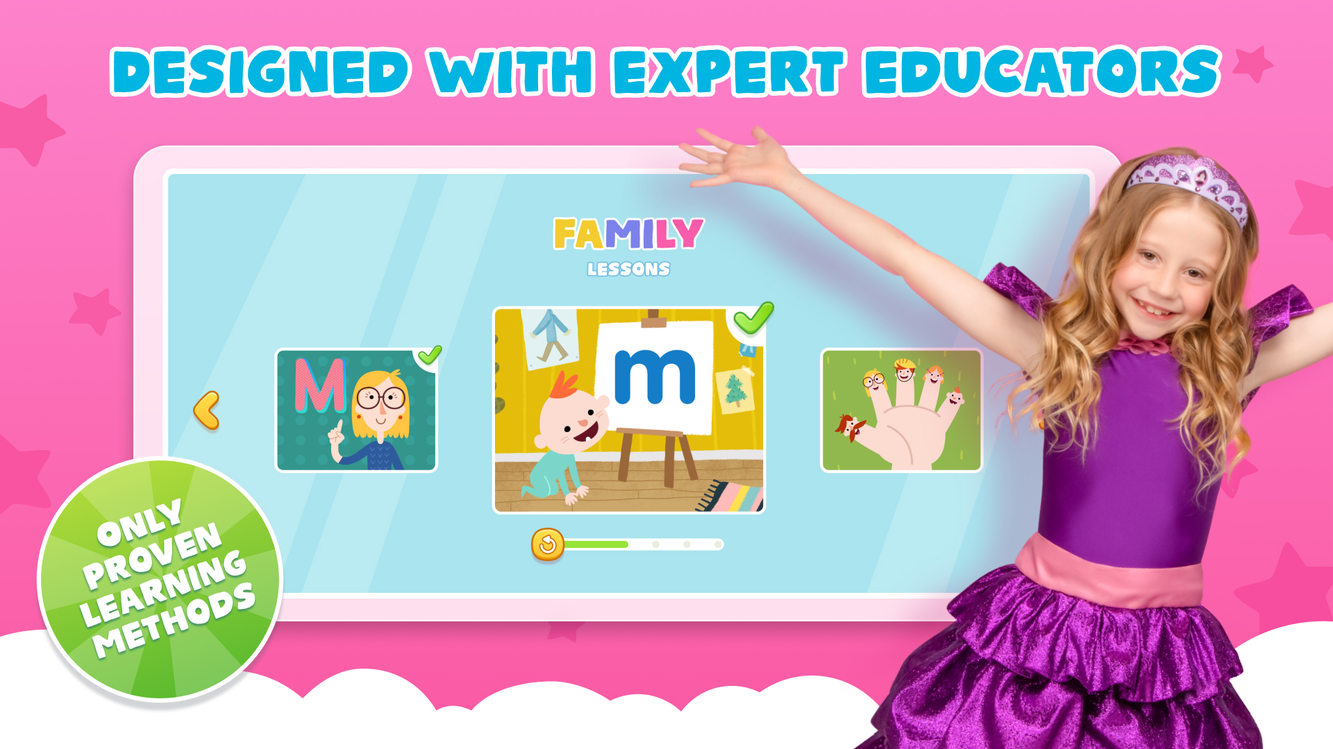 اسکرین شات 3 برنامه Learn Like Nastya: Kids Games