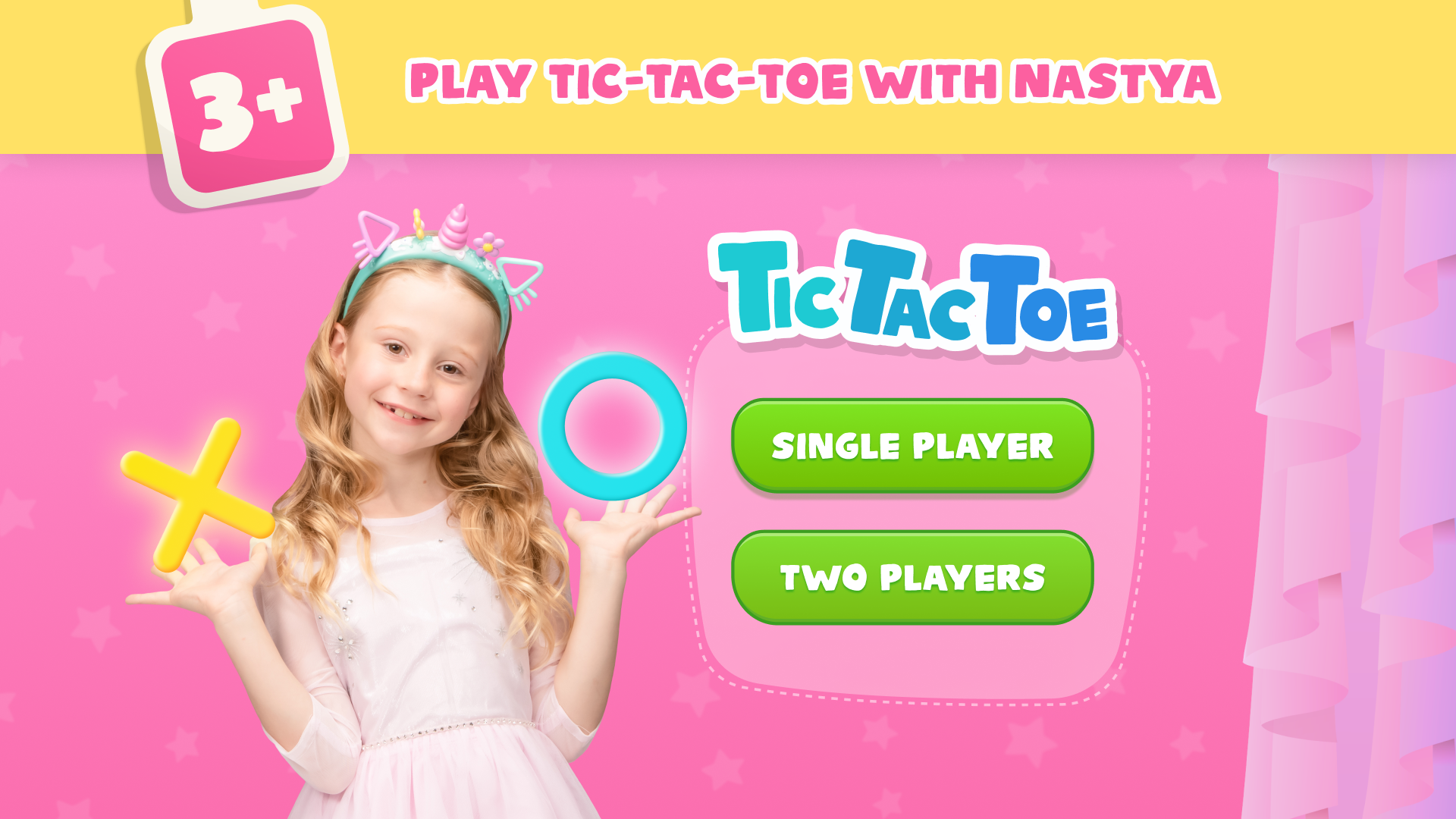 اسکرین شات 1 بازی Tic Tac Toe Game with Nastya