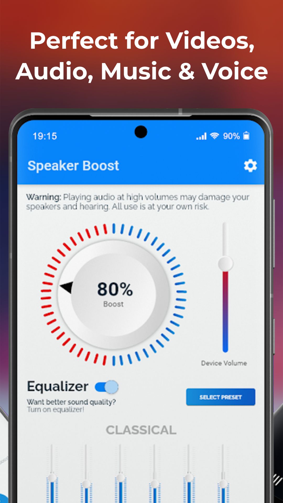 اسکرین شات 2 برنامه Sound Booster・Increase Volume