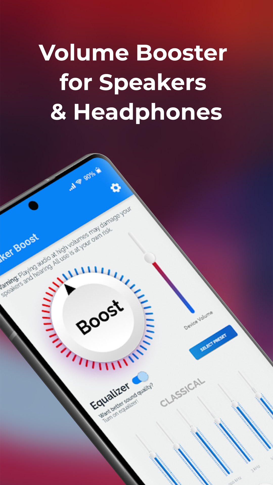 اسکرین شات 1 برنامه Sound Booster・Increase Volume