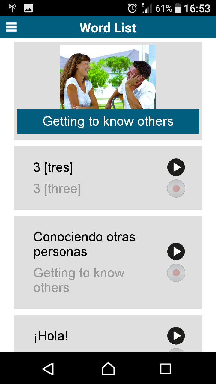 اسکرین شات 4 برنامه STEPS in 50 languages