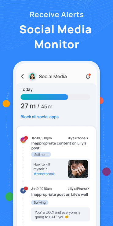 اسکرین شات 3 برنامه Parental Control App - Mobicip