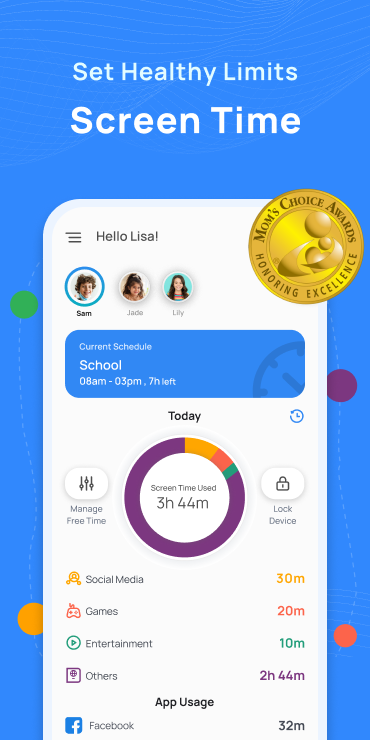 اسکرین شات 1 برنامه Parental Control App - Mobicip
