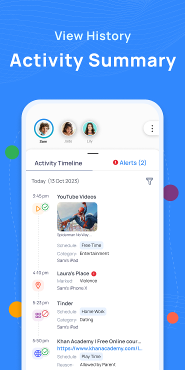 اسکرین شات 7 برنامه Parental Control App - Mobicip