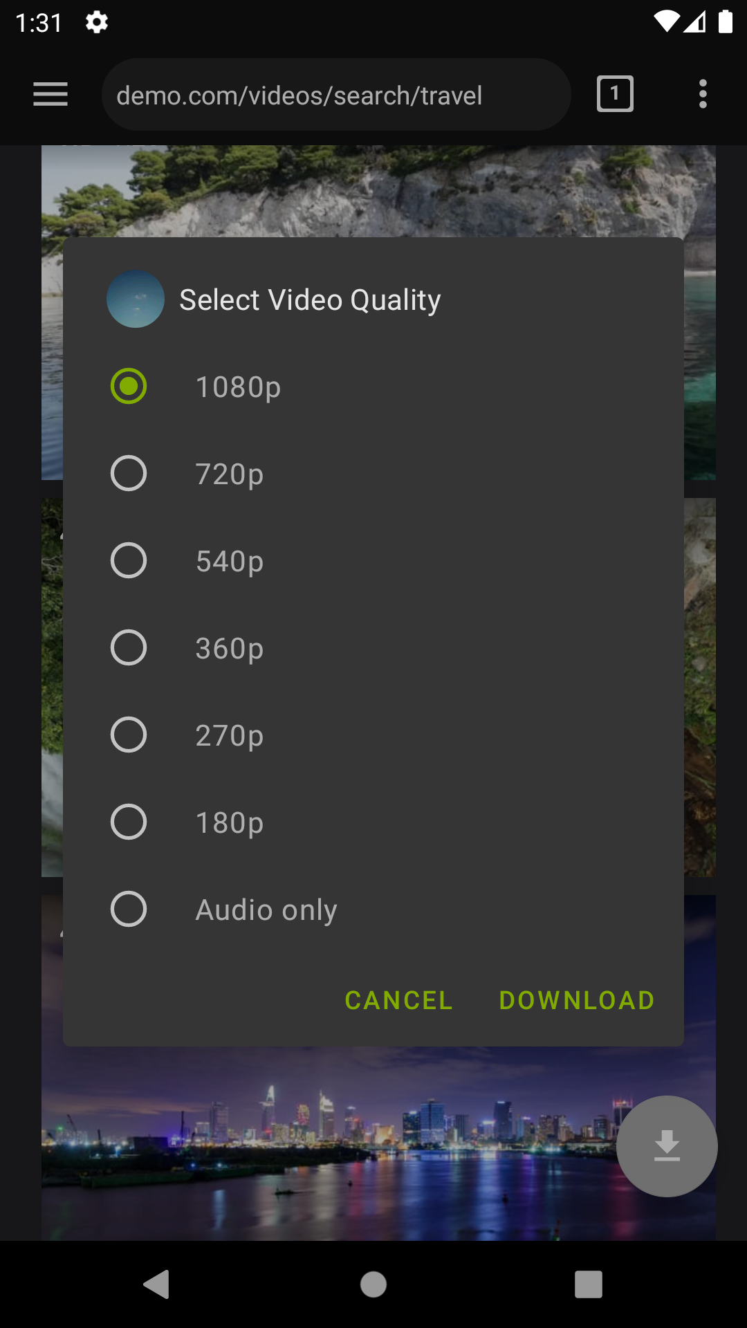 اسکرین شات 3 برنامه Video Downloader