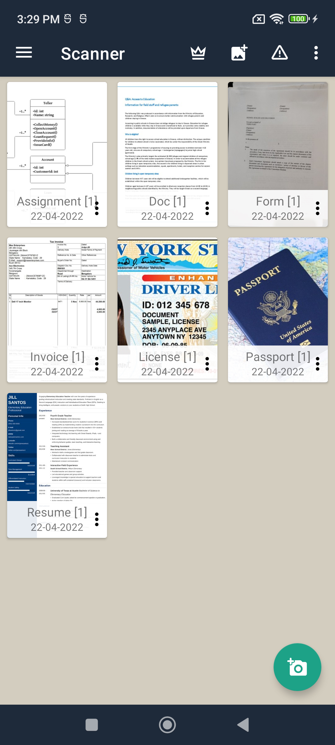 اسکرین شات 1 برنامه PDF Scanner - Scan Docs & PDF