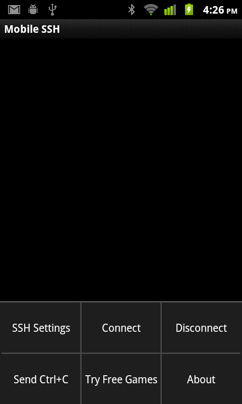 اسکرین شات 2 برنامه Mobile SSH (Secure Shell)