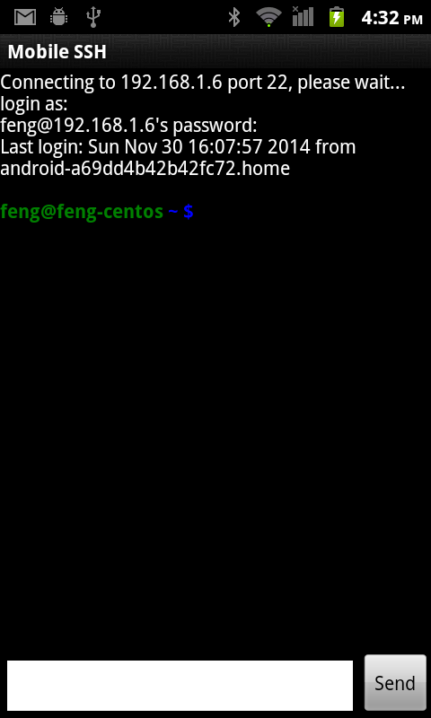 اسکرین شات 4 برنامه Mobile SSH (Secure Shell)