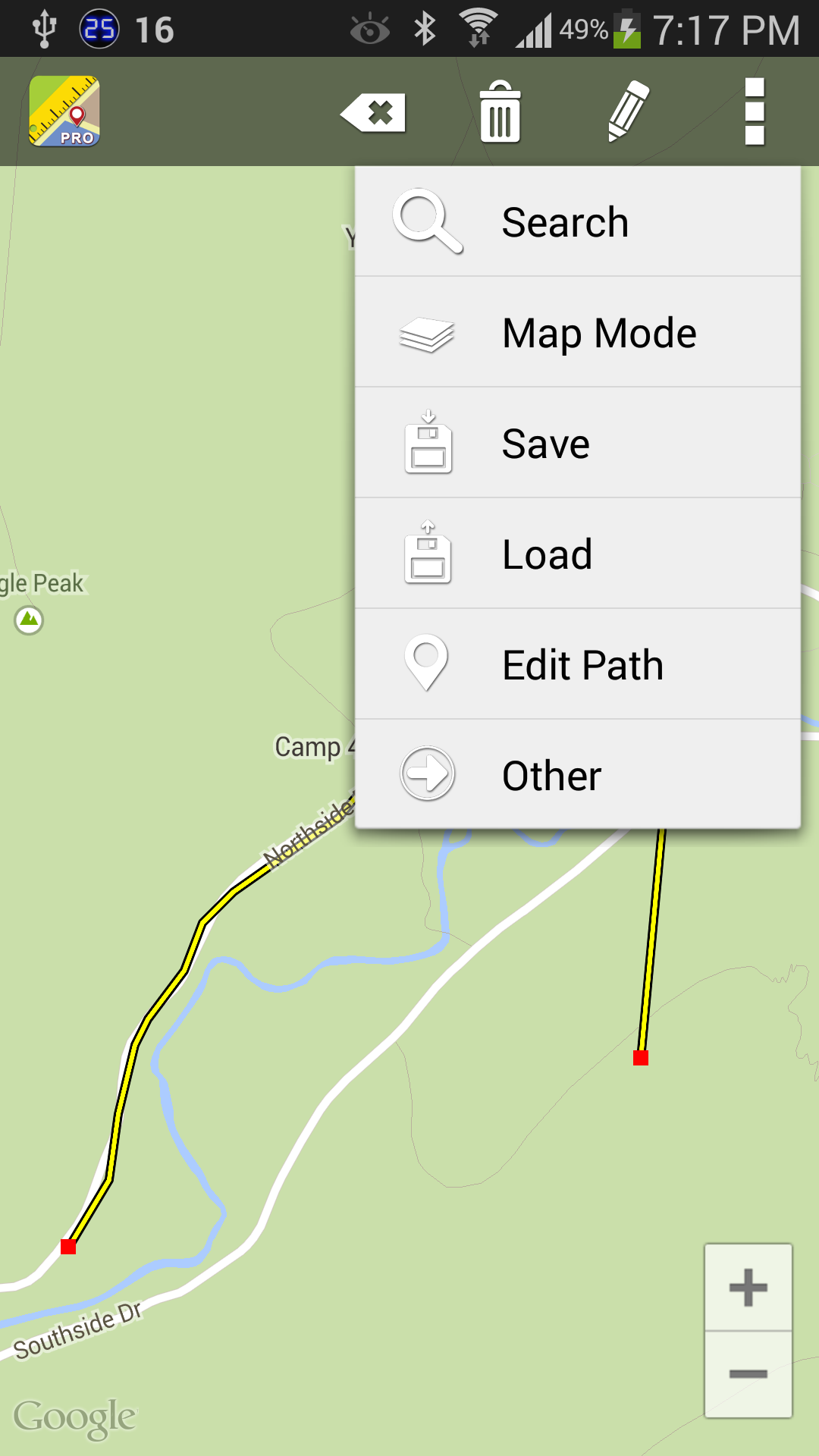 اسکرین شات 3 برنامه Maps Ruler