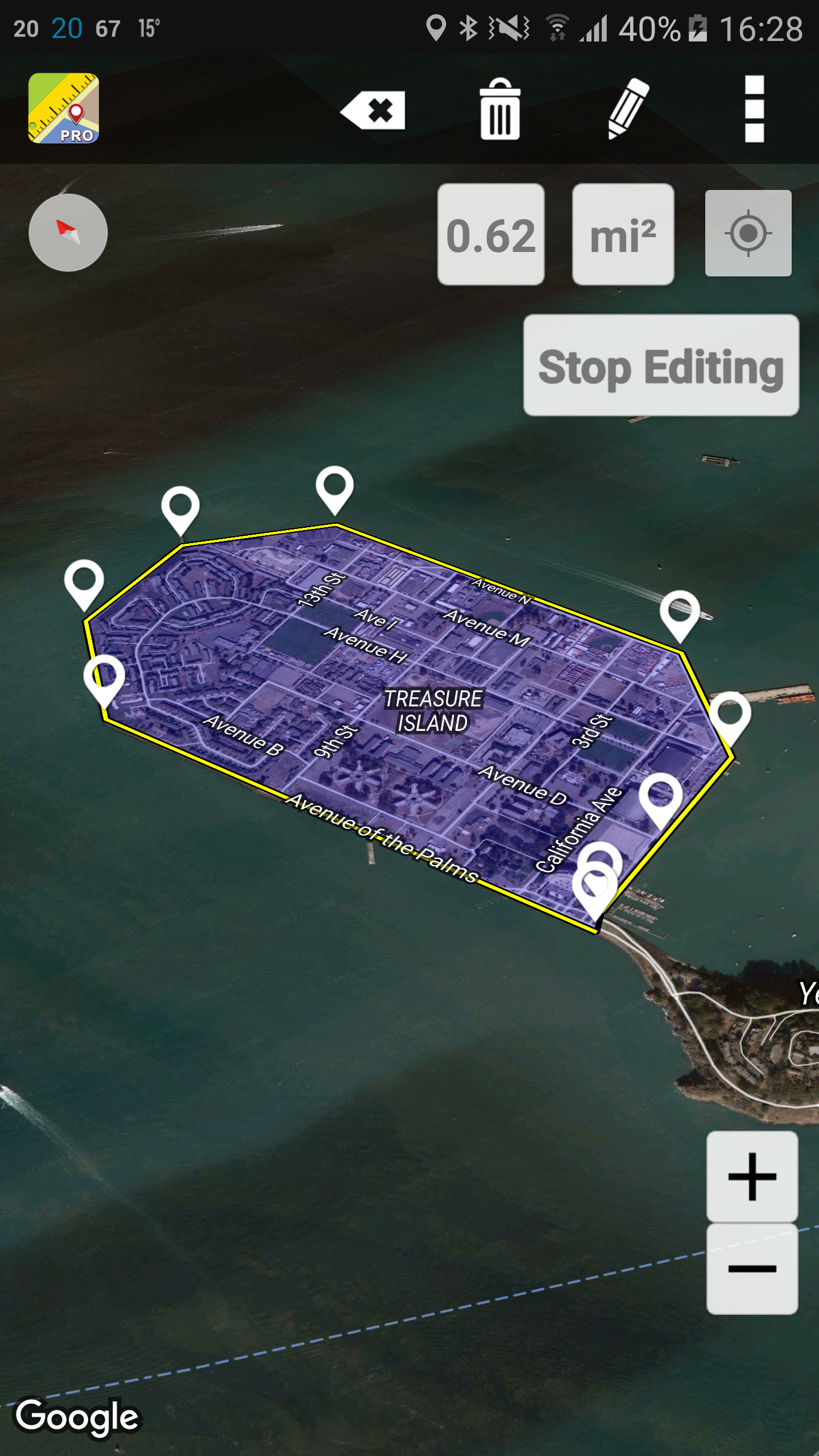 اسکرین شات 5 برنامه Maps Ruler
