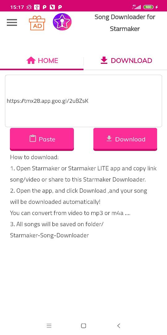اسکرین شات 2 برنامه Download song for Starmaker