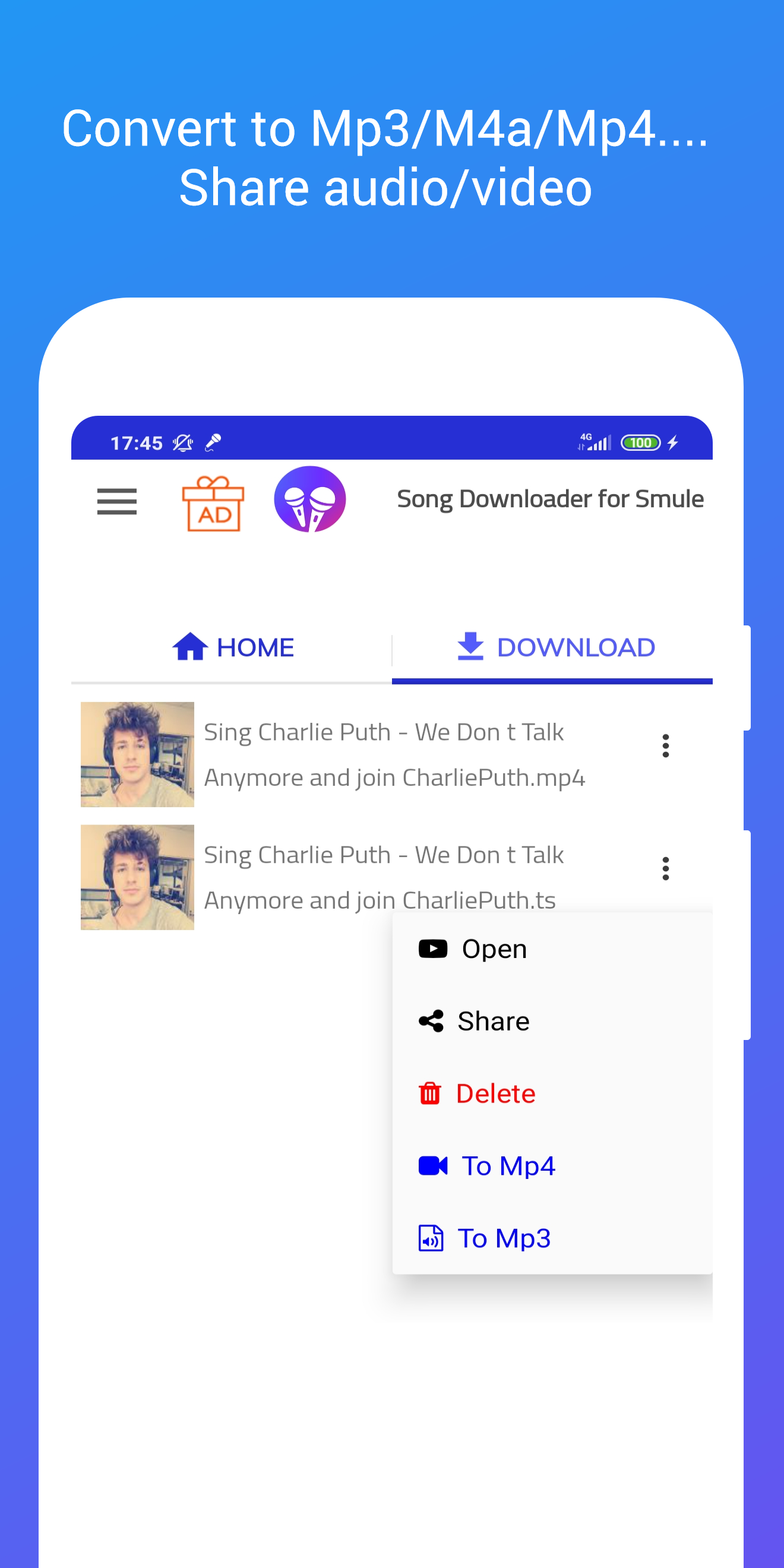اسکرین شات 4 برنامه Song downloader for Smule