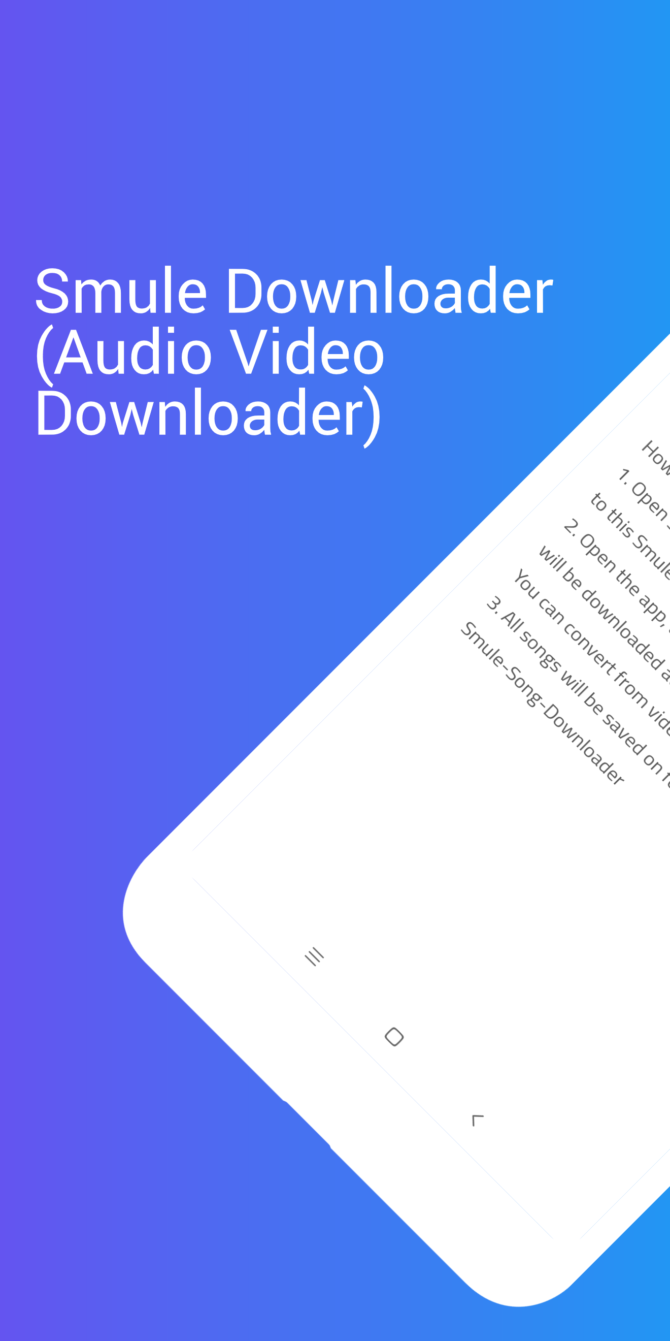 اسکرین شات 1 برنامه Song downloader for Smule