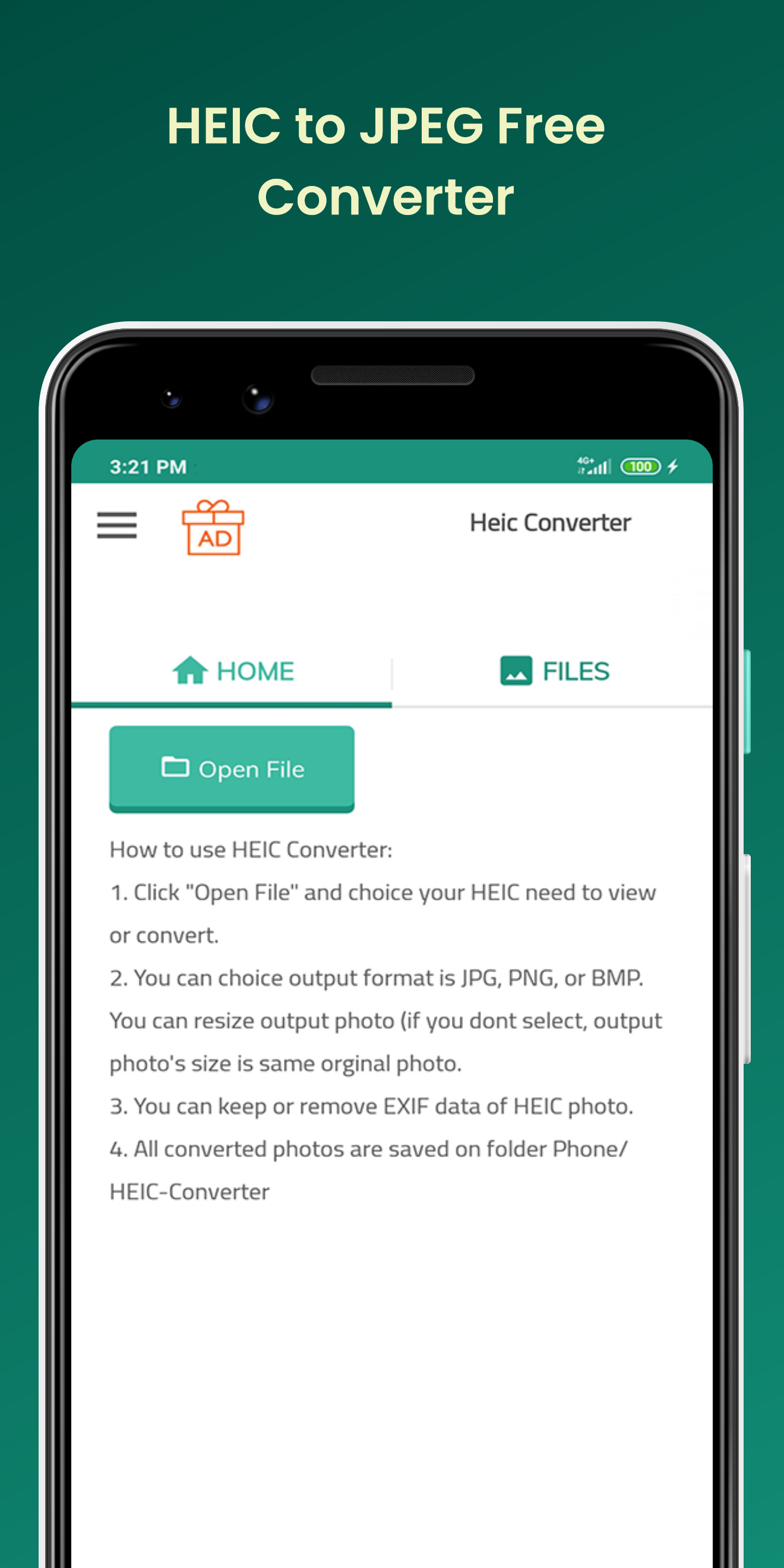 اسکرین شات 3 برنامه HEIC to JPG Converter