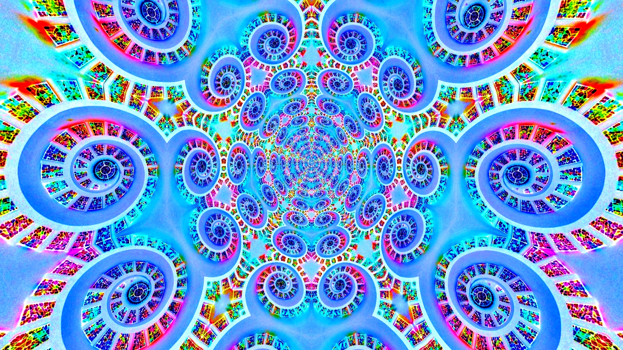 اسکرین شات 2 برنامه Crystal Tunnels Live Wallpaper