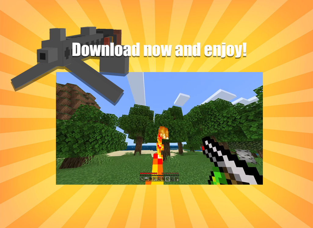 اسکرین شات 5 برنامه Guns Mod for Minecraft