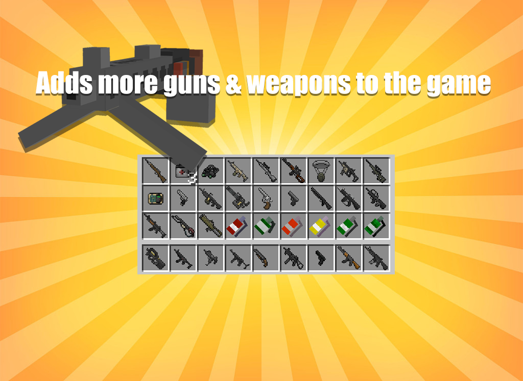 اسکرین شات 3 برنامه Guns Mod for Minecraft