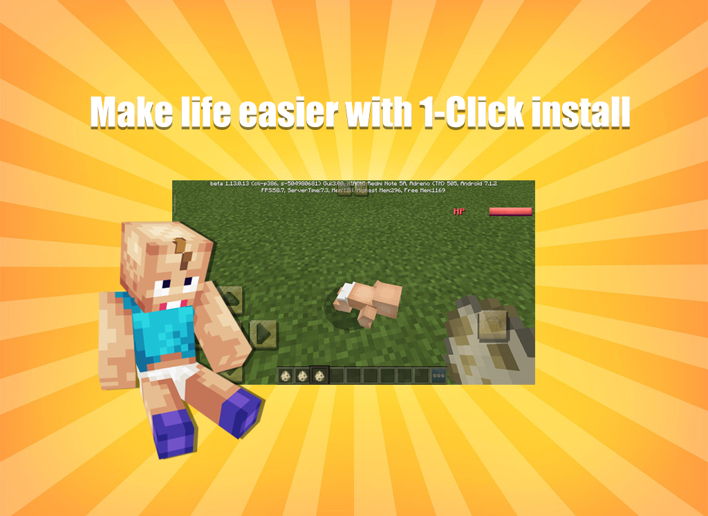 اسکرین شات 3 برنامه Happy Family Mod for Minecraft