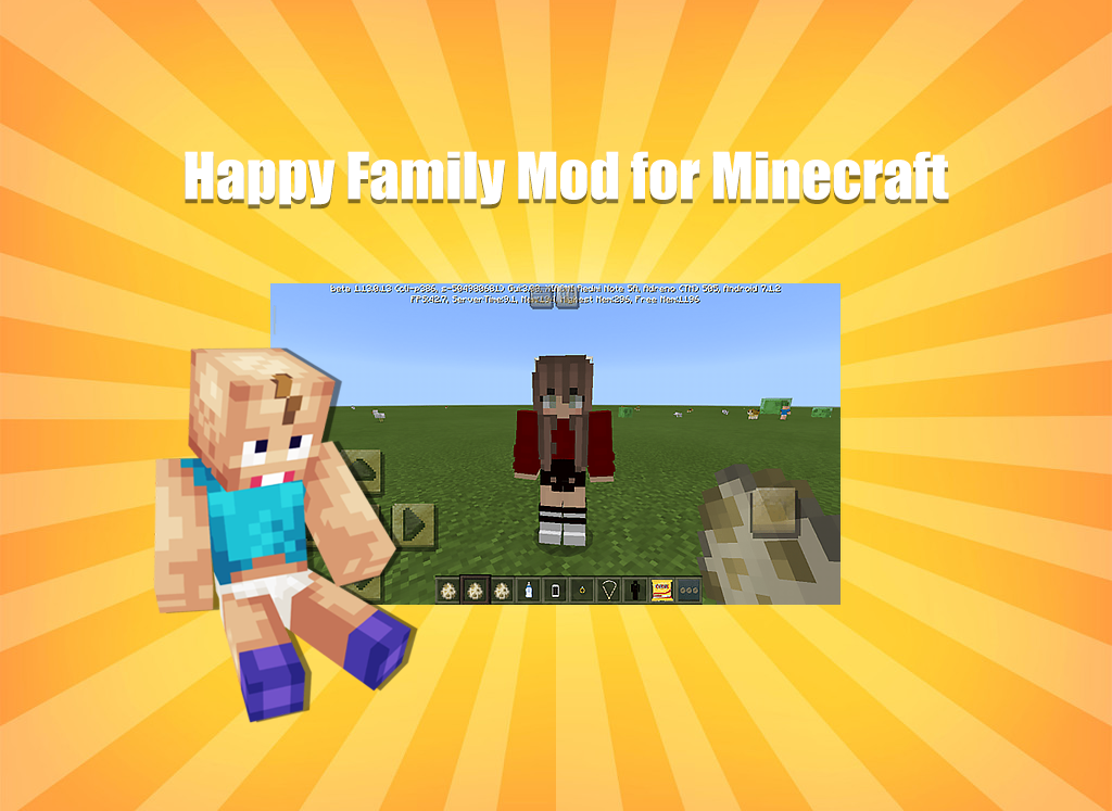 اسکرین شات 1 برنامه Happy Family Mod for Minecraft