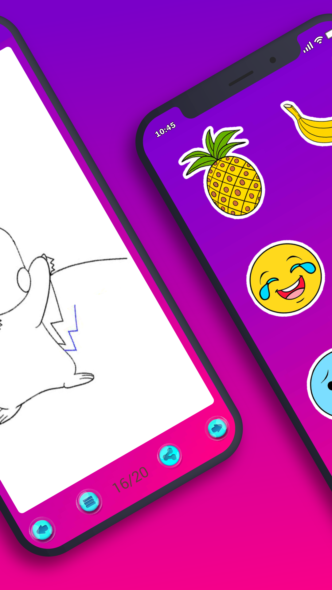 اسکرین شات 5 برنامه How to make cute stickers