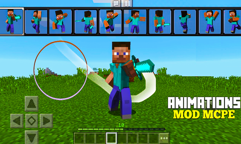 اسکرین شات 1 برنامه Animations Mods for Minecraft