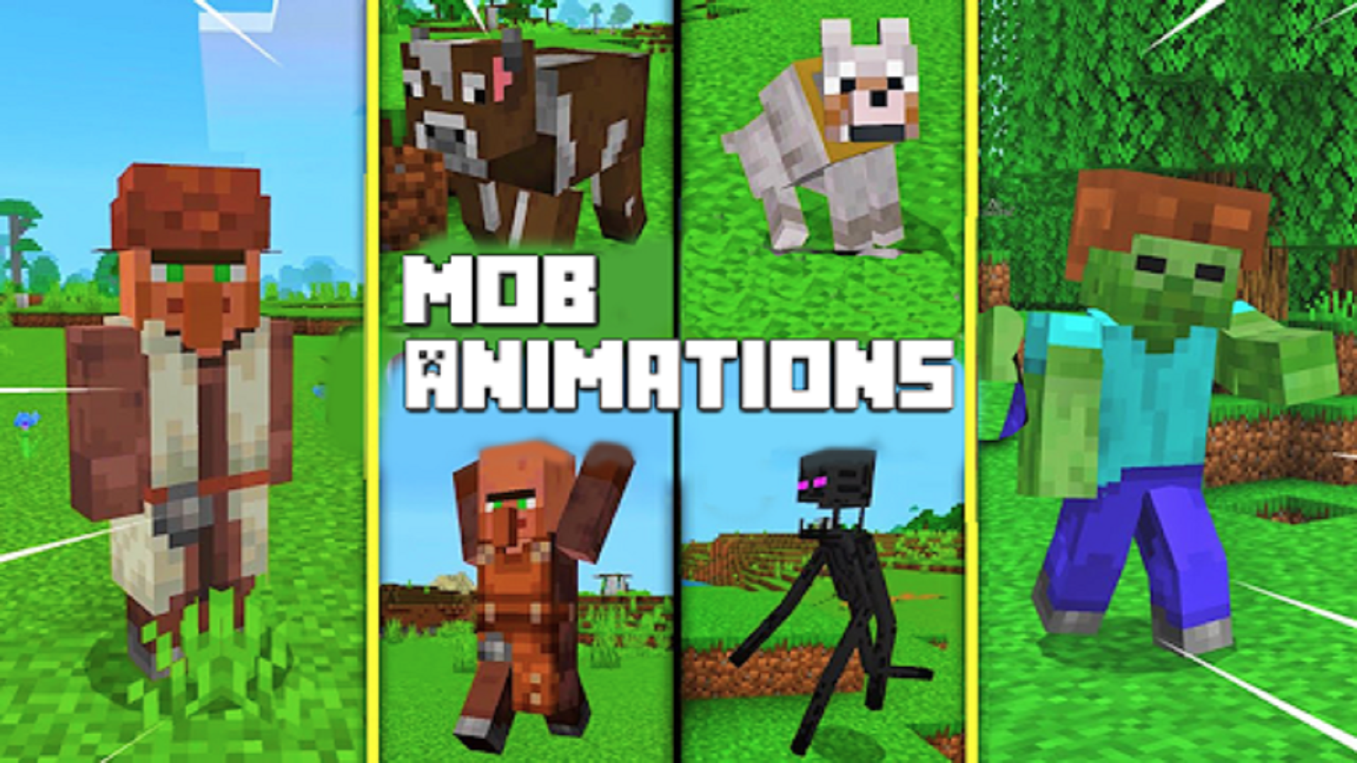 اسکرین شات 1 برنامه Mods Mob's Animations for MCPE