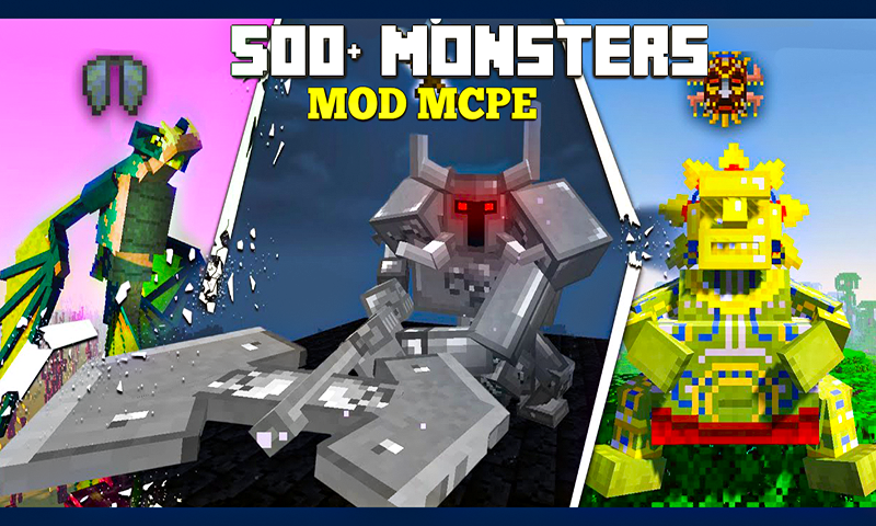 اسکرین شات 2 برنامه 500 Mobs Mods for Minecraft PE