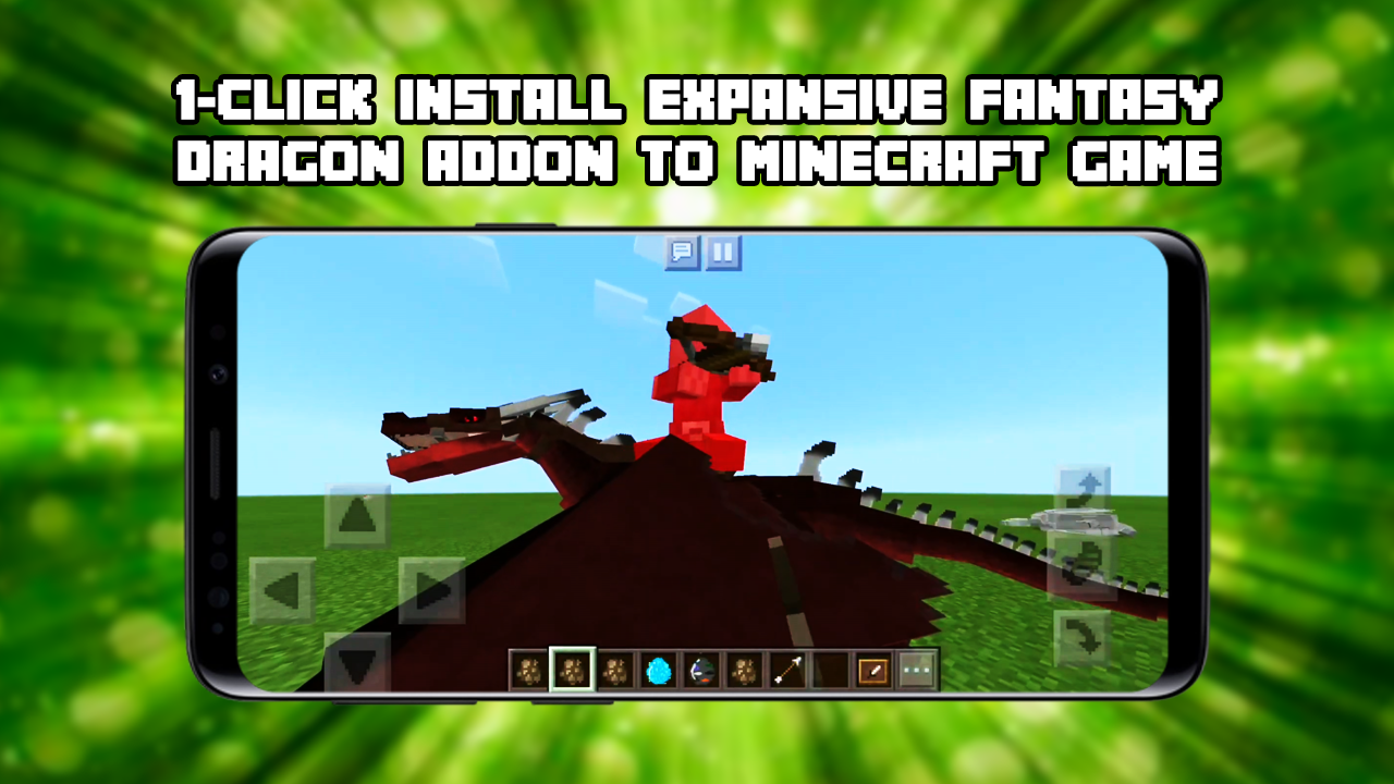 اسکرین شات 1 برنامه Dragon Mod for Minecraft PE