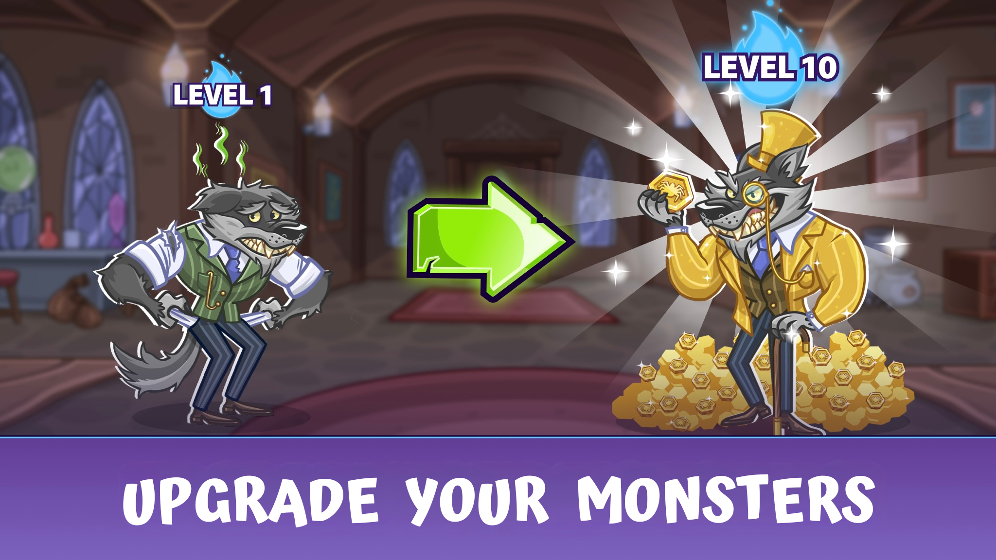 اسکرین شات 5 بازی Monster Idle Tycoon Country