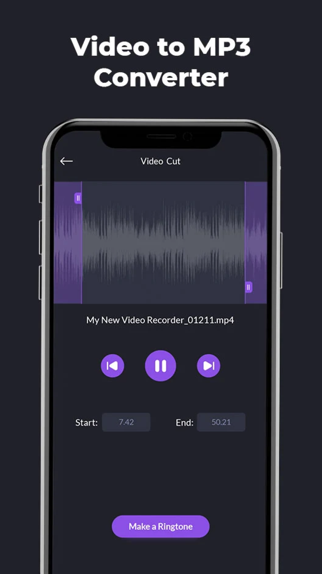 اسکرین شات 5 برنامه Video To MP3 Ringtone Maker