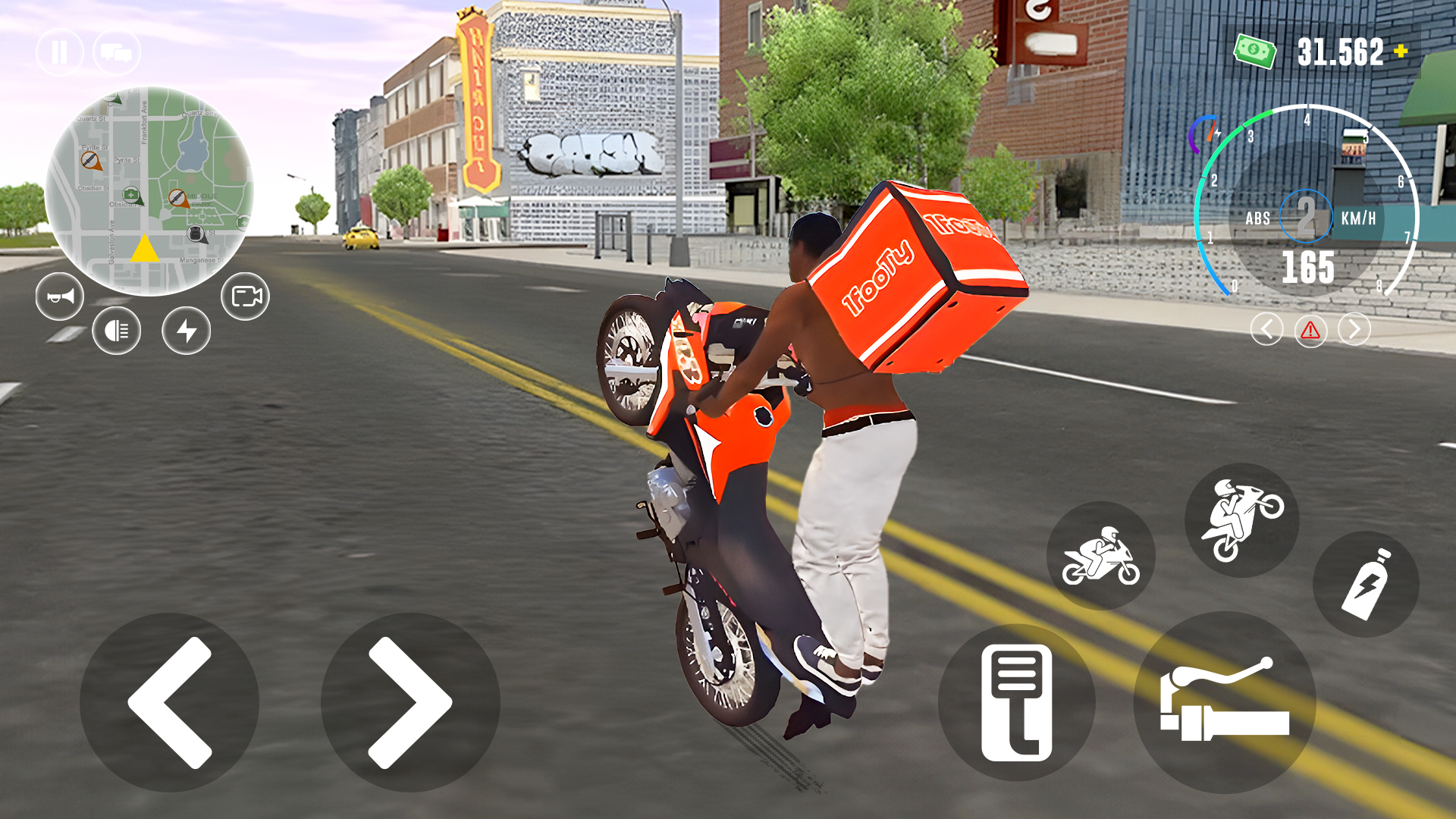 اسکرین شات 3 بازی Moto Rider: Speed Chase