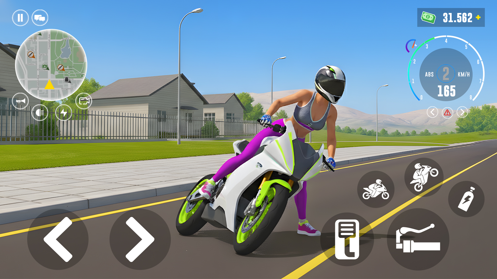 اسکرین شات 2 بازی Moto Rider: Speed Chase